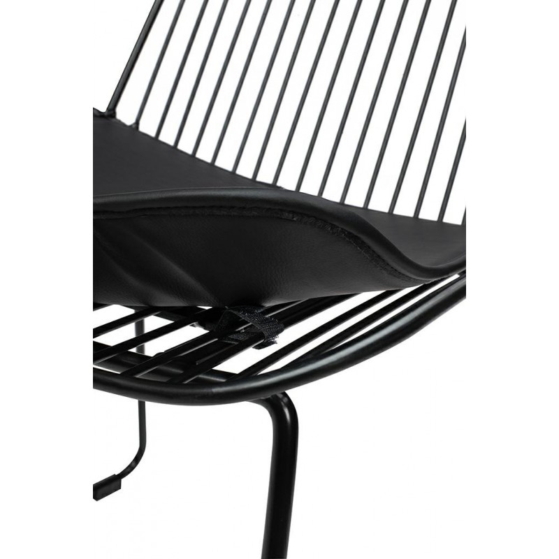 Hoker MILES czarny 66 cm - metal, ekoskóra