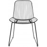 Krzesło MILES czarne - metal, ekoskóra