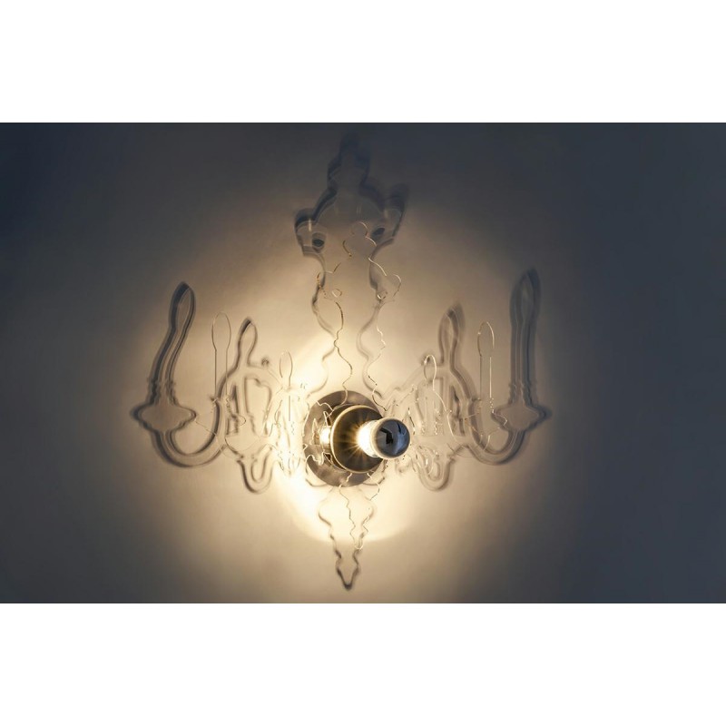 Kinkiet ICE 3D transparentny - akryl