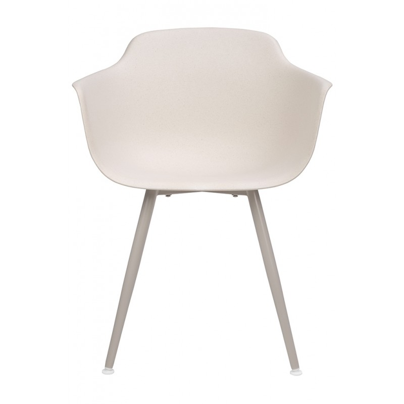 Krzesło ECMO beżowe - polipropylen, WPC