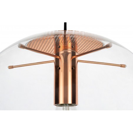 Lampa wisząca SANDRA 20 miedziana - szkło, metal