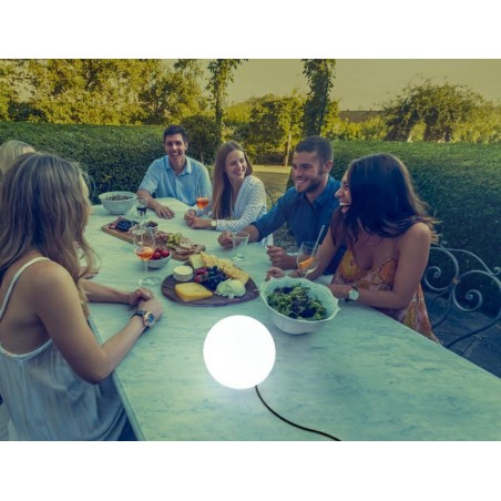 NEW GARDEN lampa ogrodowa BULY 40 biała - LED