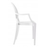Krzesło LOUIS białe - poliwęglan
