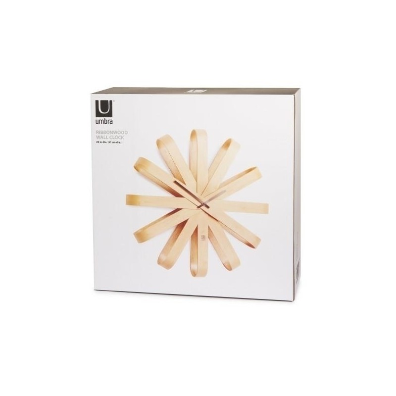 UMBRA zegar RIBBONWOOD  -natural