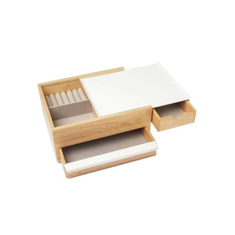 UMBRA pojemnik na biżuterię STOWIT -biały,natural