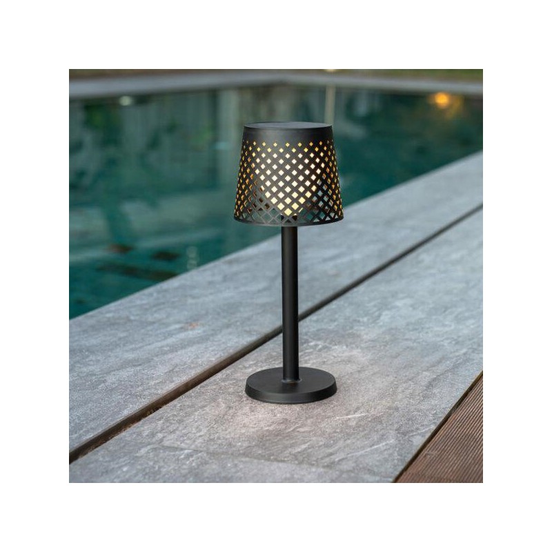 NEW GARDEN lampa ogrodowa GRETA SOLAR NEGRO 5in1 czarna - LED