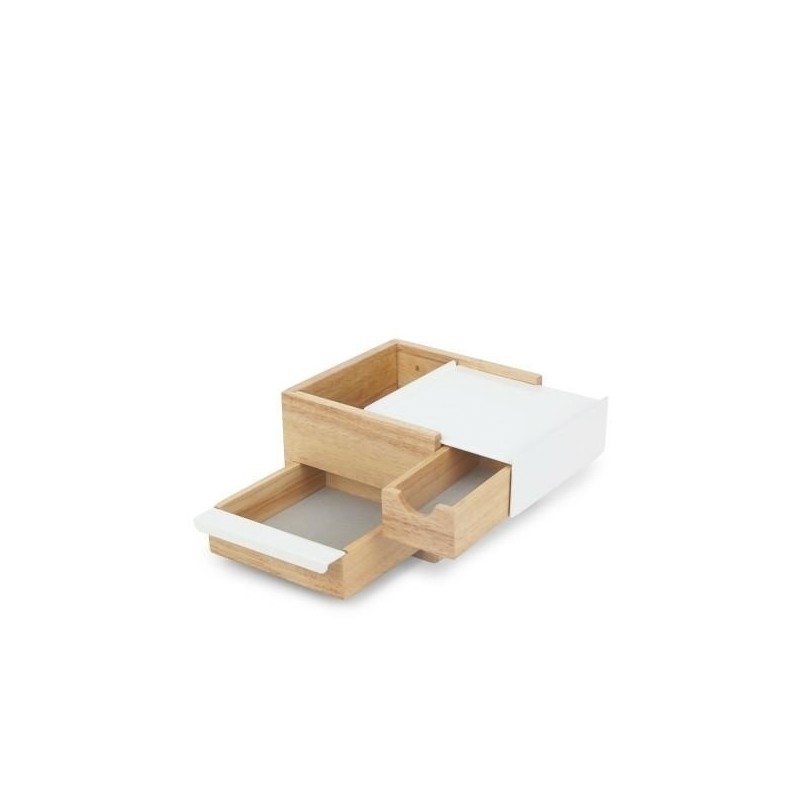 UMBRA pojemnik na biżuterię STOWIT MINI - biały,natural