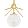Lampa wisząca PLANETARIO 15 GOLD złota - klosze szronione