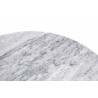 Stół TULIP MARBLE 90 CARRARA biały - blat okrągły marmurowy, metal