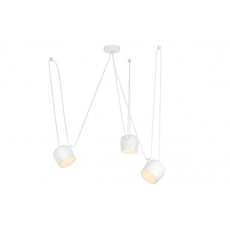 Lampa wisząca EYE 3 biała - LED, aluminium