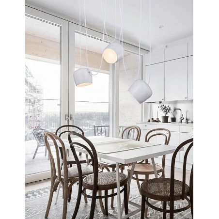 Lampa wisząca EYE 3 biała - LED, aluminium