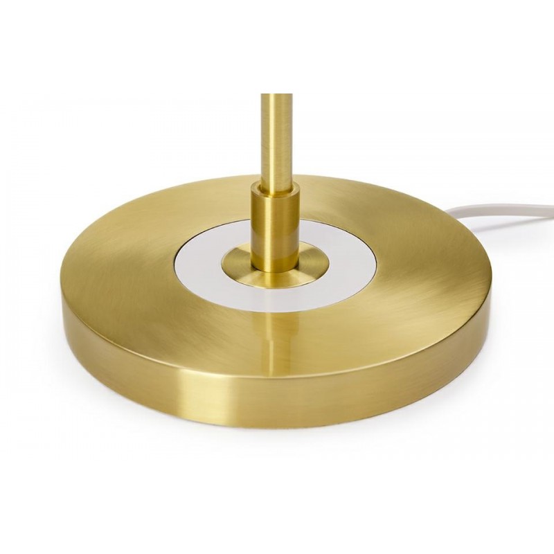 Lampa biurkowa ARTE biało-złota - aluminium, szkło