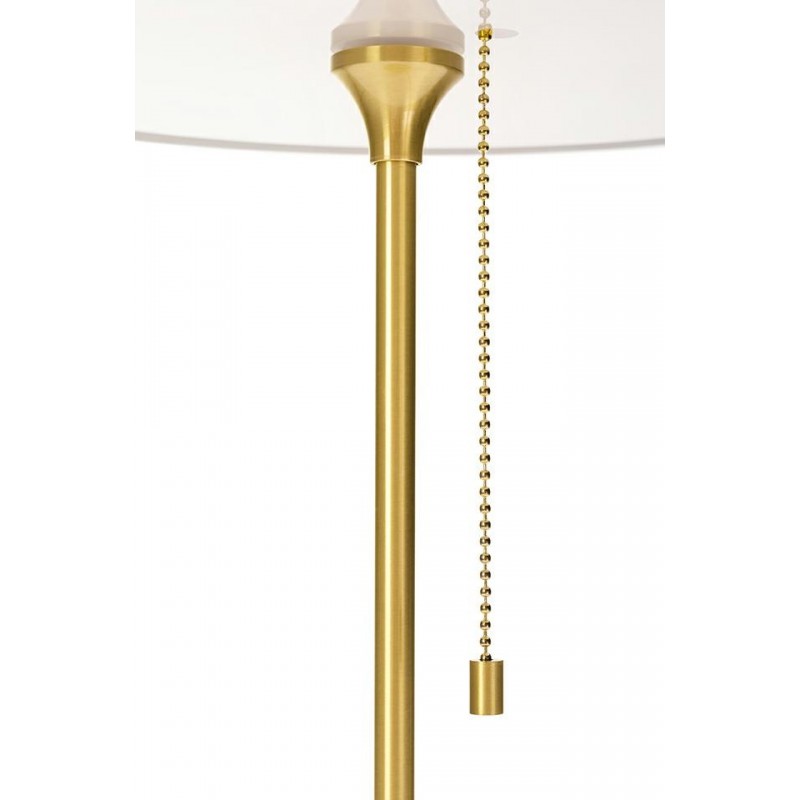 Lampa biurkowa ARTE biało-złota - aluminium, szkło