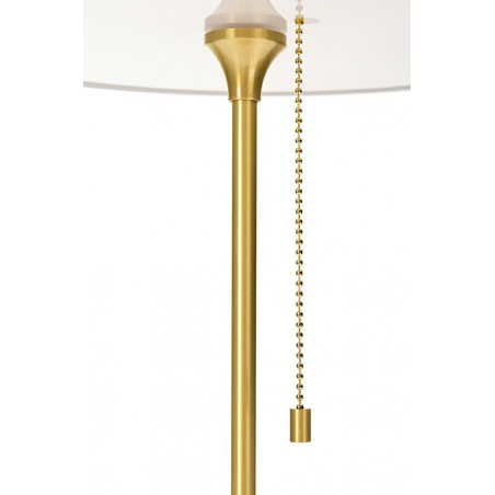 Lampa biurkowa ARTE biało-złota - aluminium, szkło