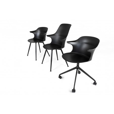 Krzesło biurowe obrotowe BRAZO czarne