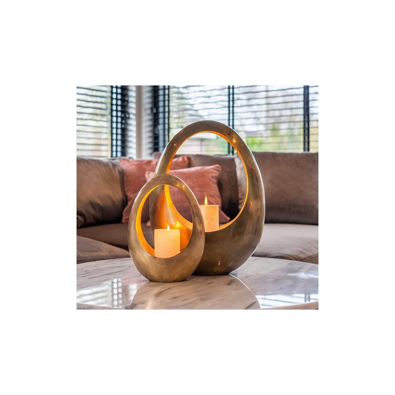 RICHMOND świecznik CASSIA GOLD MEDIUM złoty