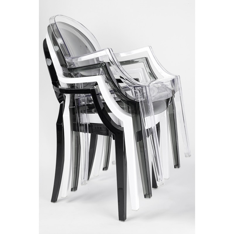 Krzesło LOUIS transparentne - poliwęglan
