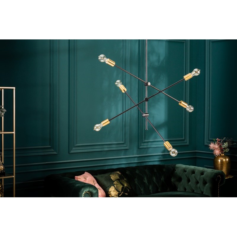 INVICTA lampa wisząca VARIATION -czarno-złota