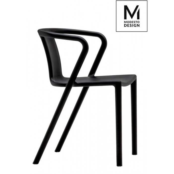 MODESTO krzesło AIR czarne - polipropylen