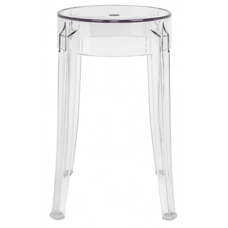 Stołek CHARLES 46 transparentny - poliwęglan