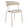 Krzesło JETT beżowe - polipropylen, metal