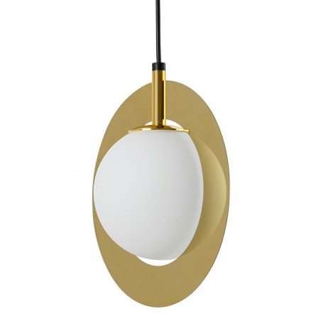 Lampa wisząca AURORA złota - szkło, metal