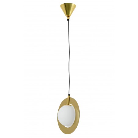 Lampa wisząca AURORA złota - szkło, metal