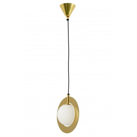 Lampa wisząca AURORA złota - szkło, metal