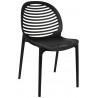 Krzesło SUNNY czarne - polipropylen - poliwęglan