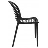 Krzesło SUNNY czarne - polipropylen - poliwęglan