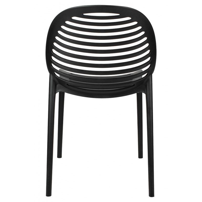 Krzesło SUNNY czarne - polipropylen - poliwęglan