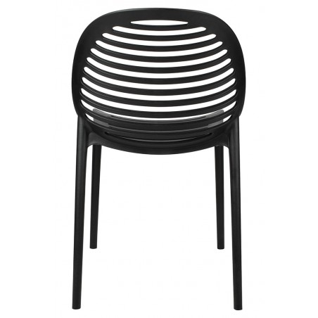Krzesło SUNNY czarne - polipropylen - poliwęglan