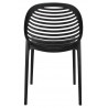 Krzesło SUNNY czarne - polipropylen - poliwęglan
