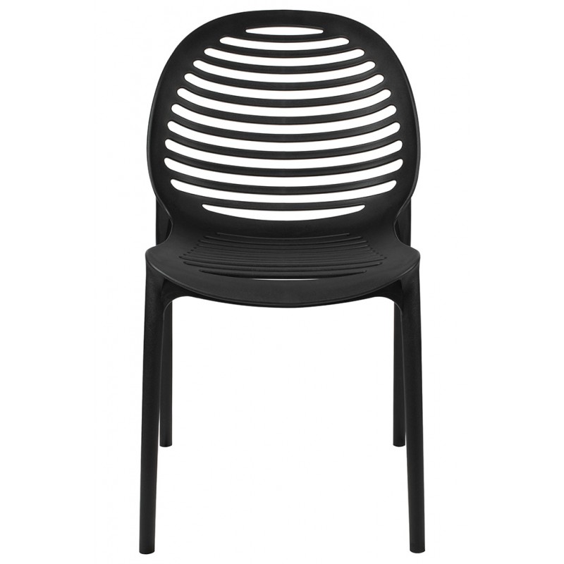 Krzesło SUNNY czarne - polipropylen - poliwęglan