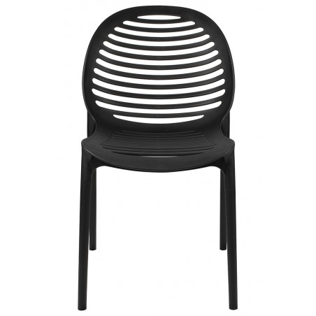 Krzesło SUNNY czarne - polipropylen - poliwęglan
