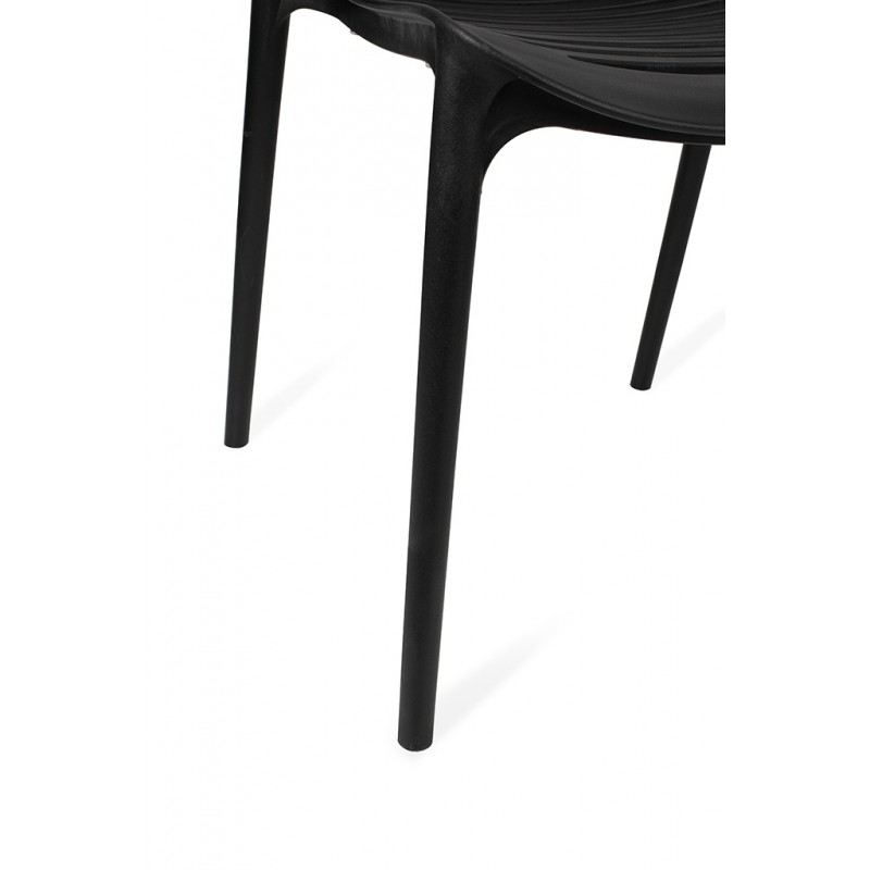 Krzesło SUNNY czarne - polipropylen - poliwęglan