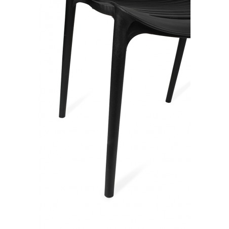 Krzesło SUNNY czarne - polipropylen - poliwęglan
