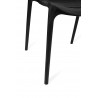 Krzesło SUNNY czarne - polipropylen - poliwęglan