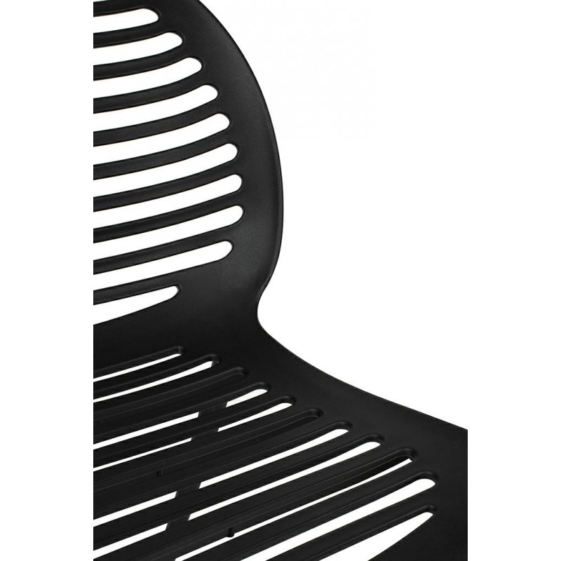 Krzesło SUNNY czarne - polipropylen - poliwęglan