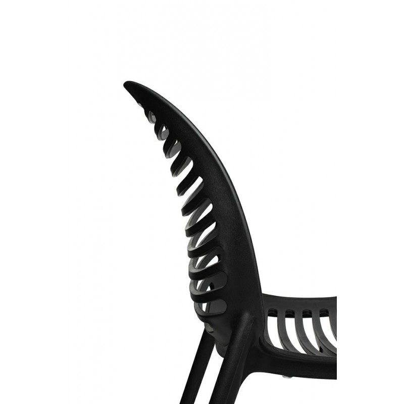 Krzesło SUNNY czarne - polipropylen - poliwęglan