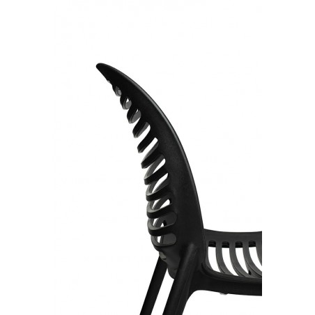 Krzesło SUNNY czarne - polipropylen - poliwęglan