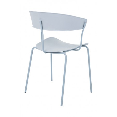 Krzesło JETT jasnoszare - polipropylen, metal