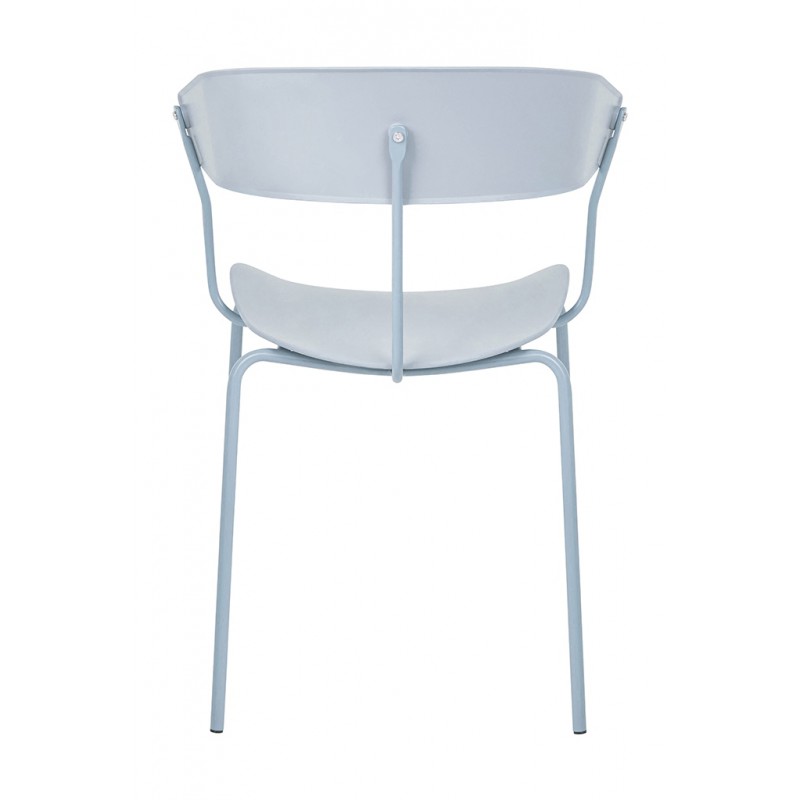 Krzesło JETT jasnoszare - polipropylen, metal