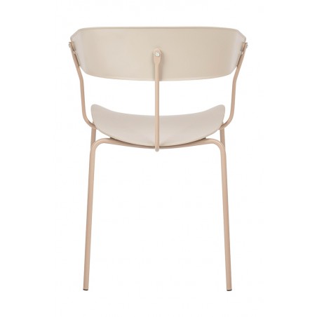Krzesło JETT beżowe - polipropylen, metal
