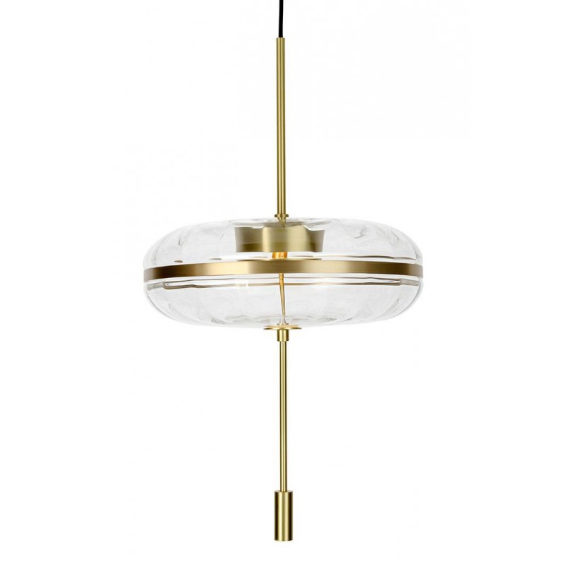 Lampa wisząca CHAPLIN 360 mosiądz - LED, szkło