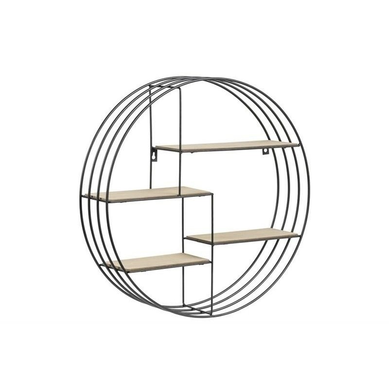 ACTONA półka DARKEBERG czarna - MDF, metal