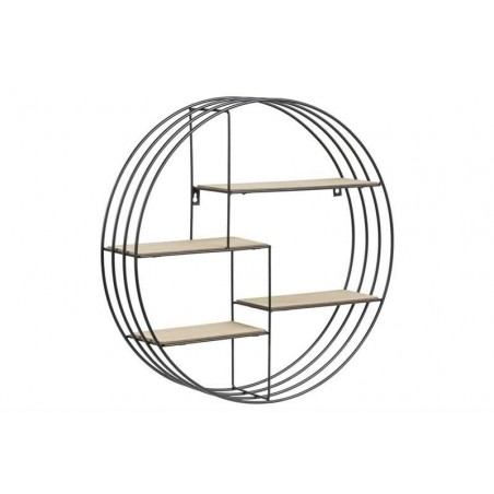 ACTONA półka DARKEBERG czarna - MDF, metal