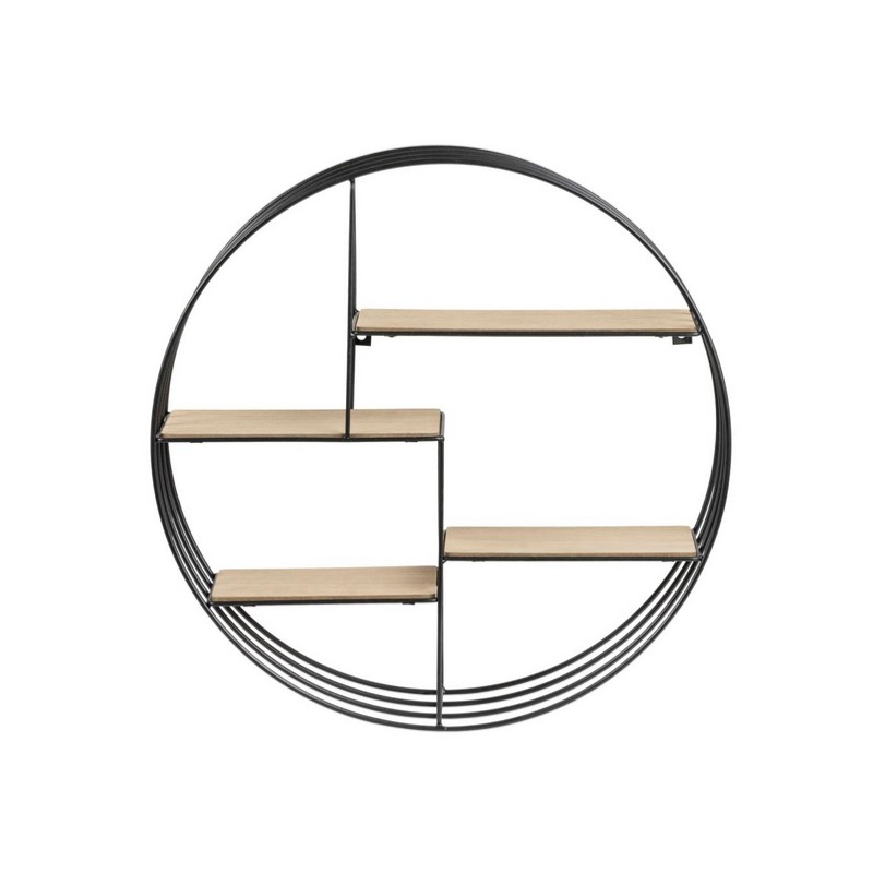 ACTONA półka DARKEBERG czarna - MDF, metal