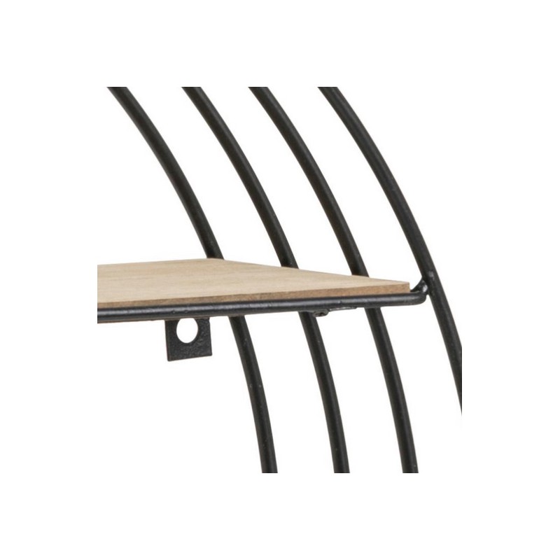 ACTONA półka DARKEBERG czarna - MDF, metal