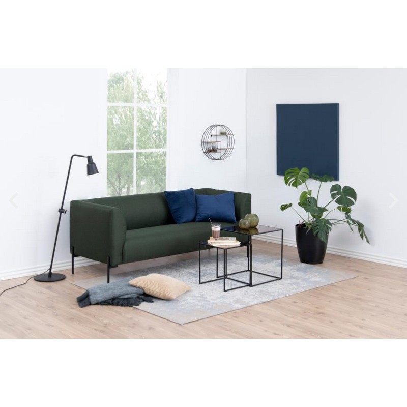 ACTONA półka DARKEBERG czarna - MDF, metal